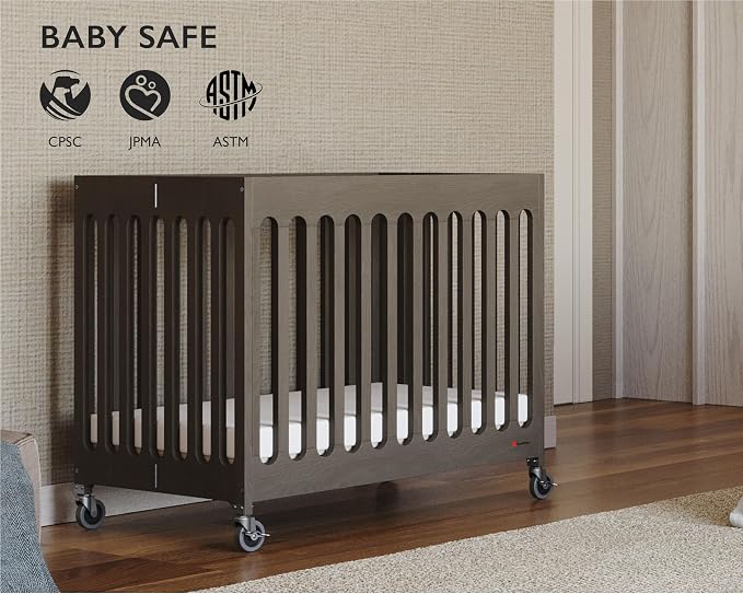 Foundations Boutique Folding Mini Baby Crib - Image 6
