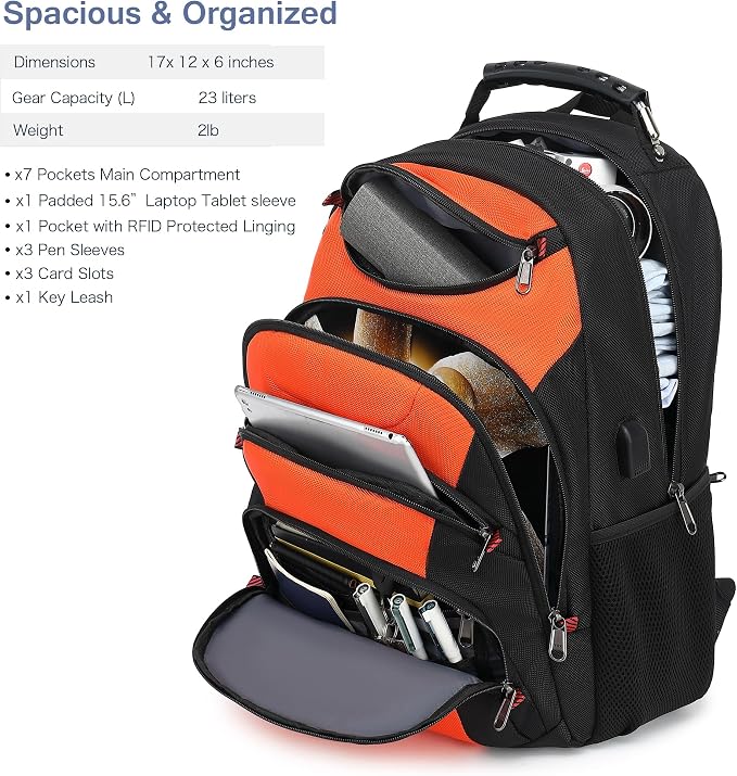 Boavan Laptop Backpack for men, 15.6 inch Laptop Bag - Image 2