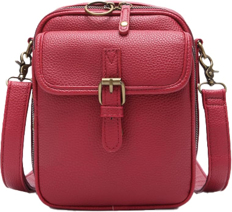 1060 Leather Crossbody Bags for Women Anti-Theft Vegan Purse by 1060BrandExperts