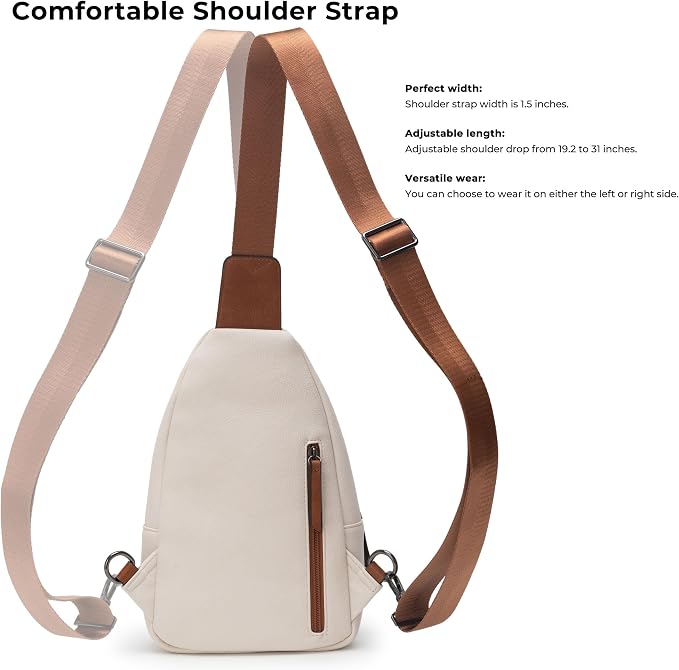 Alldaily Large Sling Bag for Women Crossbody Purse Leather Fashionable Trendy - Image 4