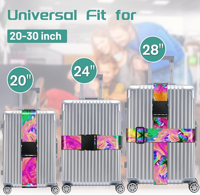 Slohif Luggage Straps for Suitcases Travel Belt Accessories Luggage Connector - Image 3