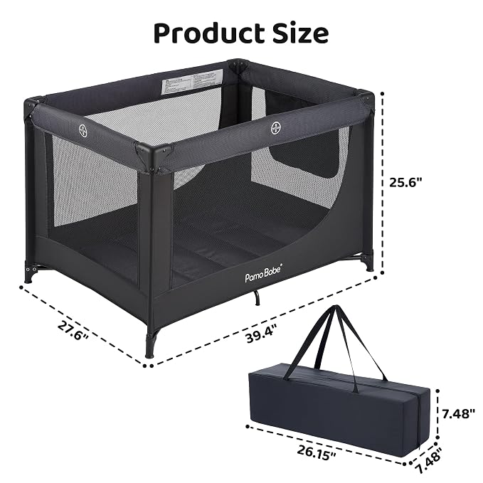 Pamo Babe Portable Crib Baby Playpen - Image 3