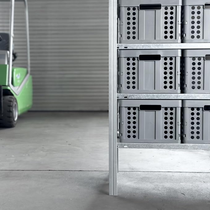 Clax® crate | folding box | basket | 48 qt | grey - Image 6