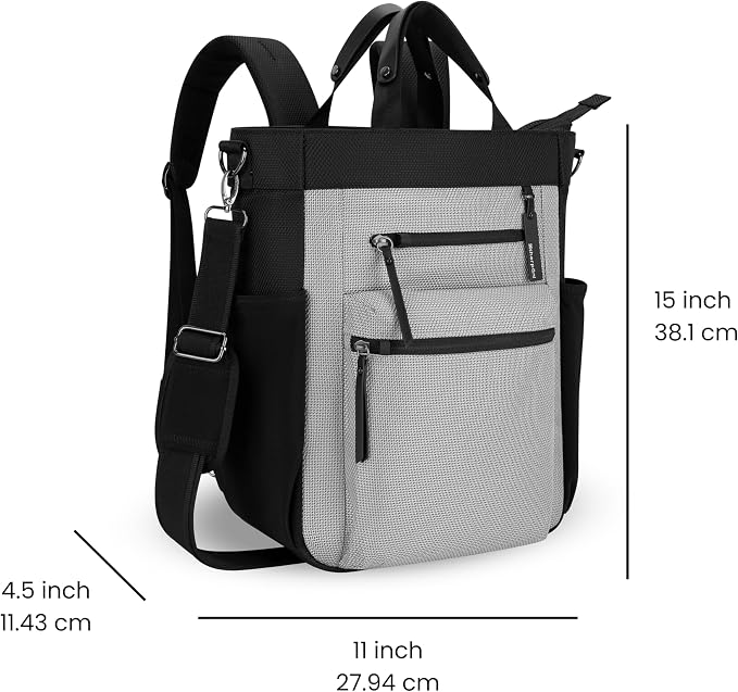 Sherpani Soleil, Anti Theft Convertible Backpack, 3 in 1 Tote Bag, Cross Body - Image 3