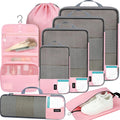 BAGAIL 4/6 Set/8 Set Compression Packing Cubes Travel Accessories Expandable by BAGAIL