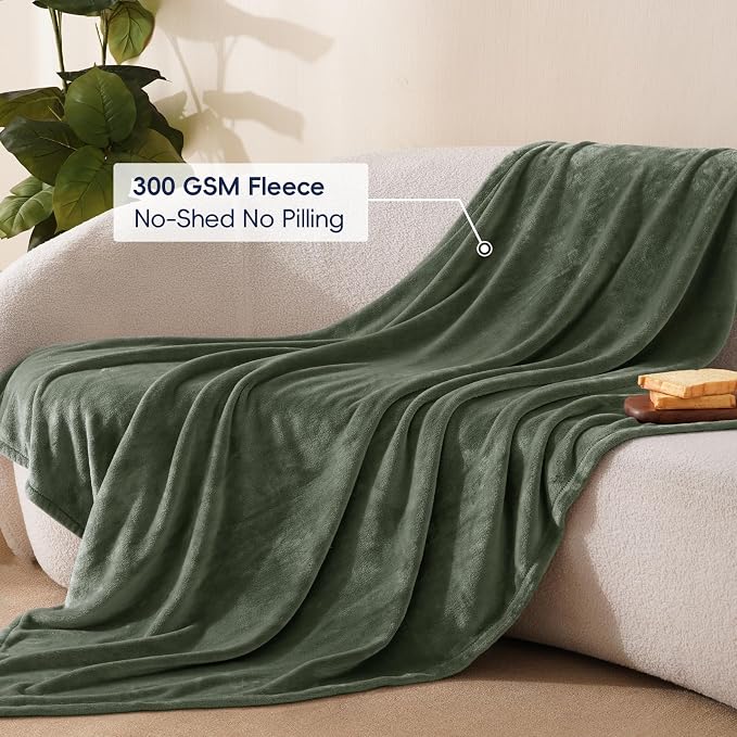 PHF Ultra Soft Fleece Throw Blanket, No Shed No Pilling Luxury Plush Cozy - Image 3