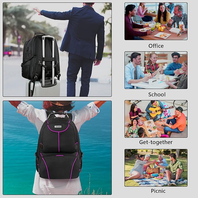VECKUSON Laptop Backpack, 15.6 Inches - Image 5