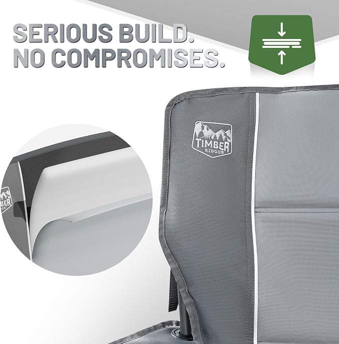 TIMBER RIDGE Oversized Folding Camping Chair - Image 4