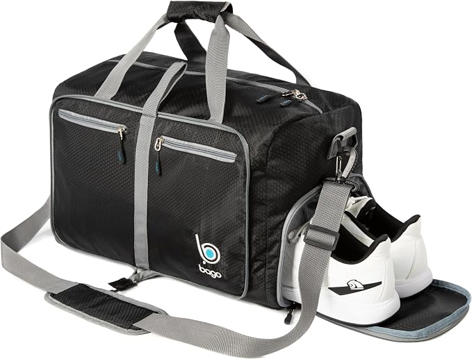 Bago Foldable Duffel Bags for Traveling Women & Men - 40L Sports Packable - Image 9