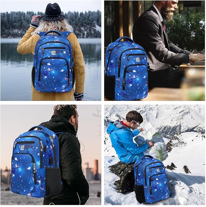 Laptop Backpack, Business Travel Anti Theft Slim Durable Laptops Backpack - Image 7