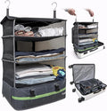 Stow-N-Go Portable Hanging Travel Shelves, Packing Organizer by GrandFusion