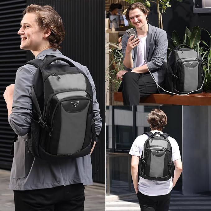 Laptop Backpack for Men Women, Anti-Theft Work Business Daypacks Fit 17 Inch - Image 7