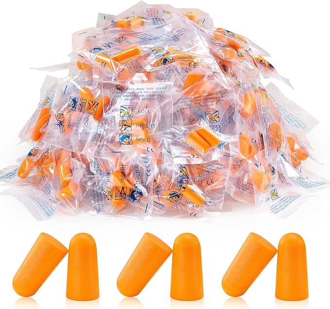 100 Pairs Earplugs for Noise Canceling Ear Plugs for Sleep Work Snoring Sound by LETAYAR