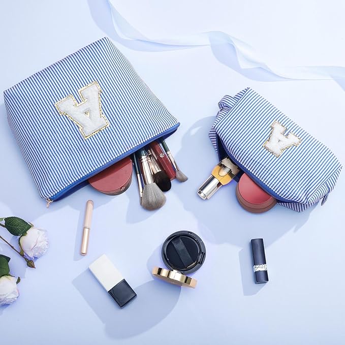 YOOLIFE Travel Makeup Bag for Women, Initial Make Up Bag - Image 7