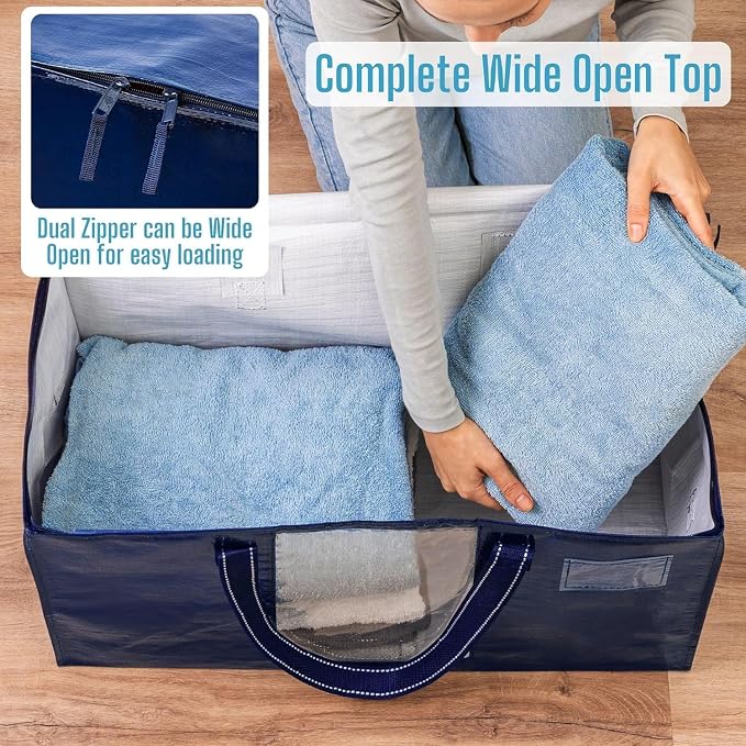 VENO 4 Pack Moving Bags, Comforter and Blanket Storage Bags - Image 2