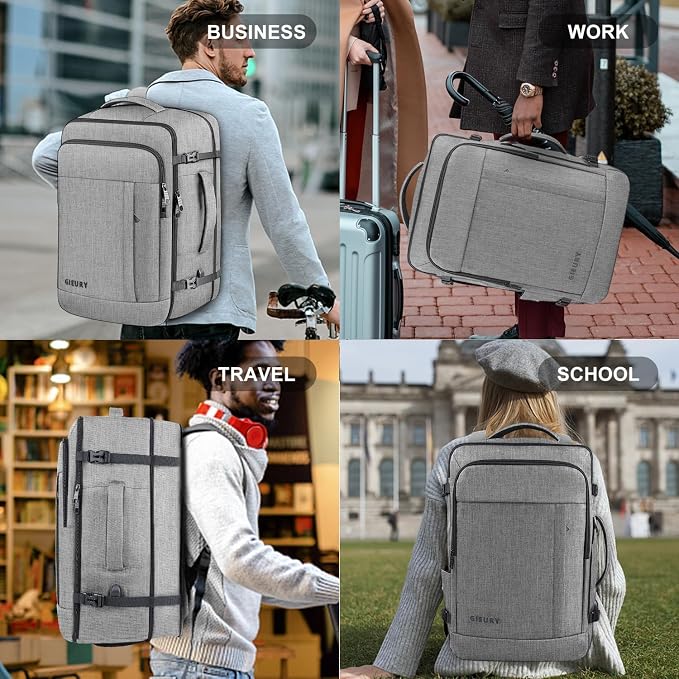55L Carry On Backpack, Extra Large Travel Backpack - Image 7