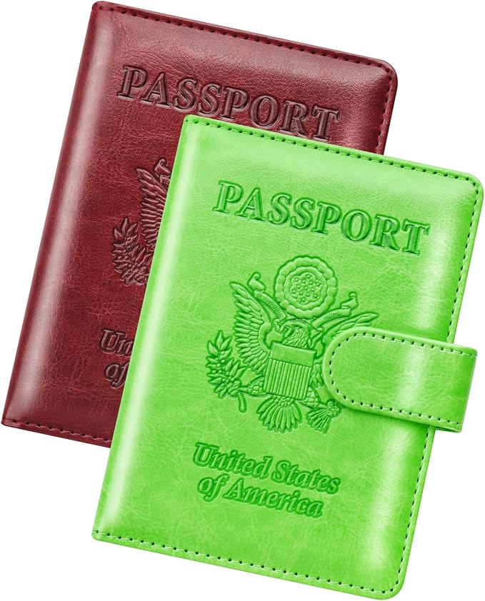 Herain Passport Holder for Travel Cruise Essentials, RFID Passports Book Card by WelcometoHerain