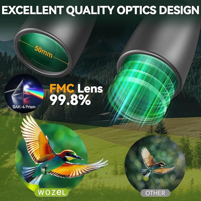 12-36X50 High Powered Zoom Binoculars - Image 3