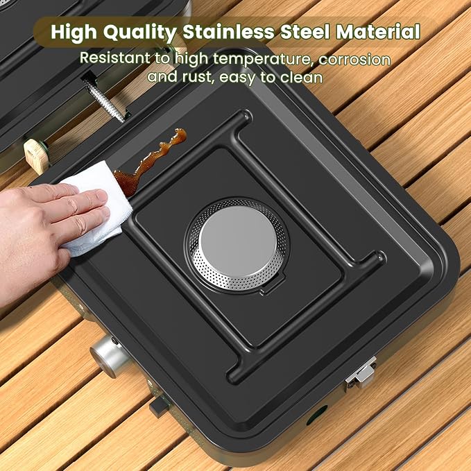 OGERY 2-Burner Foldable Camping Stove - Image 5