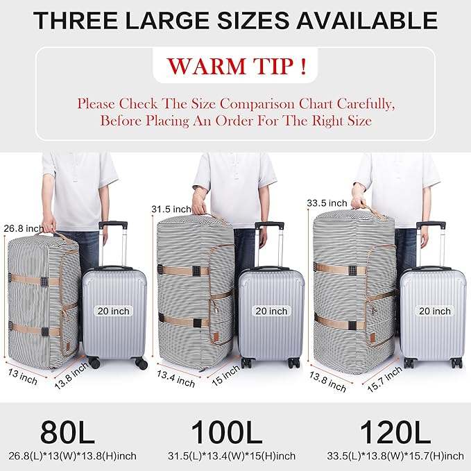 100L Duffle Bag for Travel, Large Foldable Waterproof Travel Duffel Bags - Image 3