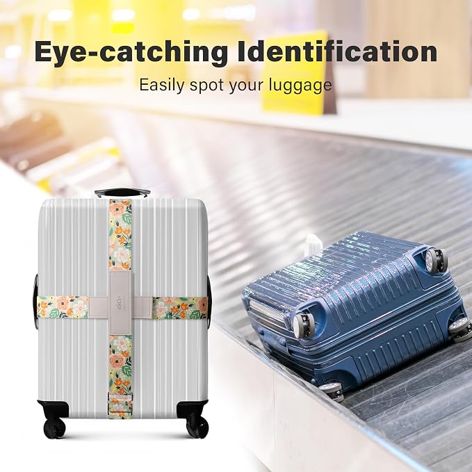 Luggage Straps for Suitcases, Adjustable Luggage Elastic Belt, Travel - Image 2