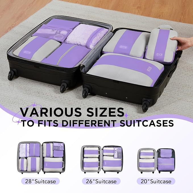 8 Set Compression Packing Cubes - Image 7