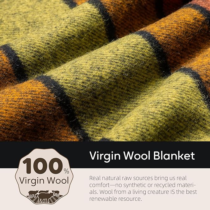 100% Wool Blanket, Military Wool Blanket, Sporting Events, Survival Kits - Image 3