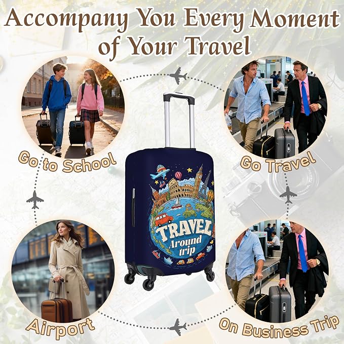 Luggage Cover, Travel Suitcase Covers, Elastic Suitcase Protective Cover - Image 5