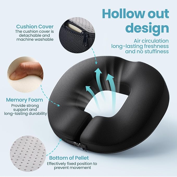 Benazcap Donut Pillow Seat Cushion - Image 3