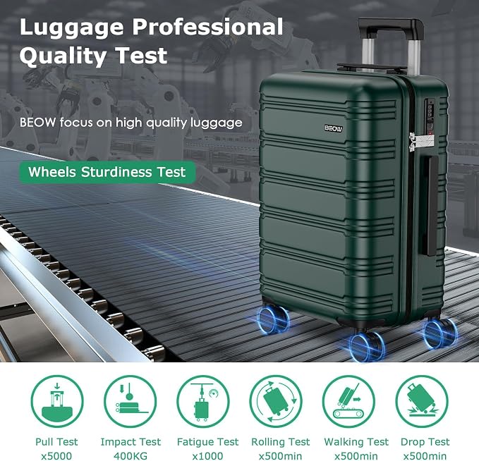 BEOW Luggage Sets 3 Piece For Men Women Expandable Hard Sided Suitcase Sets 3 - Image 8