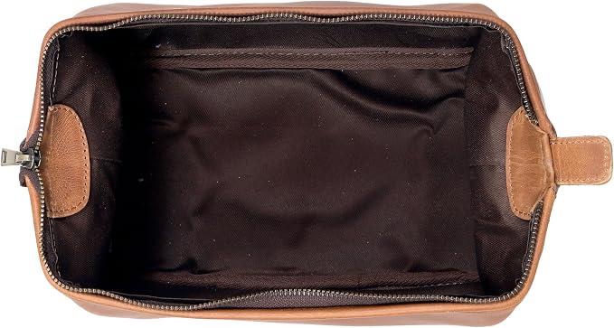 HLC Leather Toiletry Bag for Men - Image 6