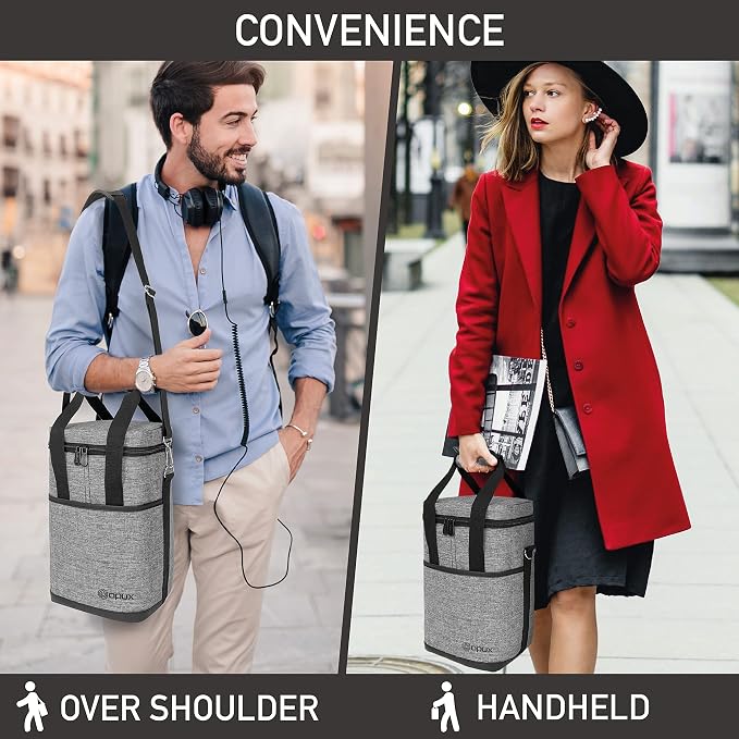 Opux 4 Bottle Insulated Wine Cooler Bag - Image 6
