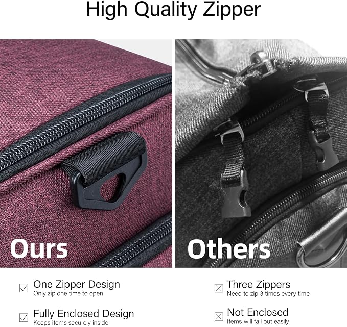 Hanke Carry on Garment Bags for Travel, Convertible Duffle Bag Luggage Bag - Image 6
