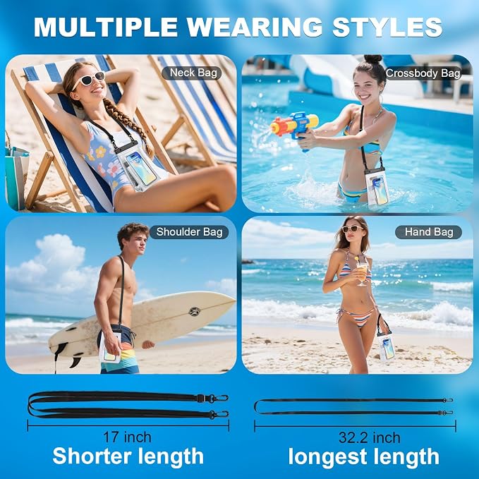 2 Pack Large Waterproof Phone Pouch Floating, Waterproof Phone Case - Image 7