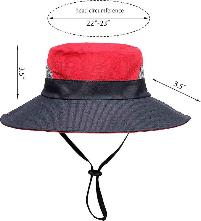 Womens Summer Sun Hat Beach Hat Wide Brim Outdoor UV Protection Hat Foldable - Image 2
