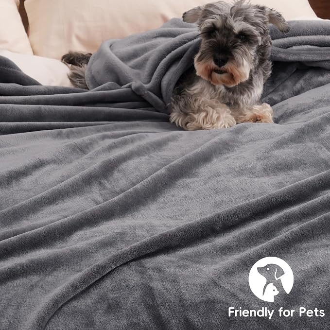PHF Ultra Soft Fleece Throw Blanket, No Shed No Pilling Luxury Plush Cozy - Image 5
