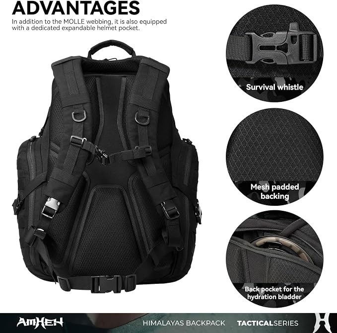 52L Tactical Backpack Military Molle Assault Pack - Image 4
