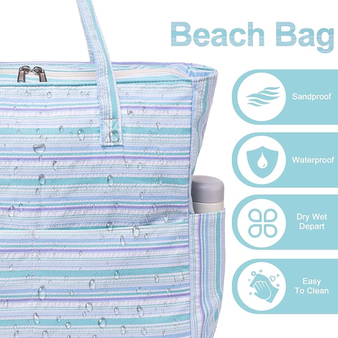Waterproof Beach Tote Pool Bags - Image 8