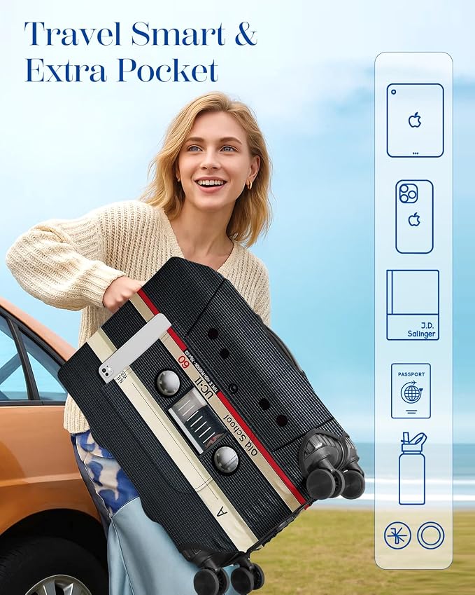 Slohif Luggage Cover for Suitcase Tsa Approved Protector - Image 3