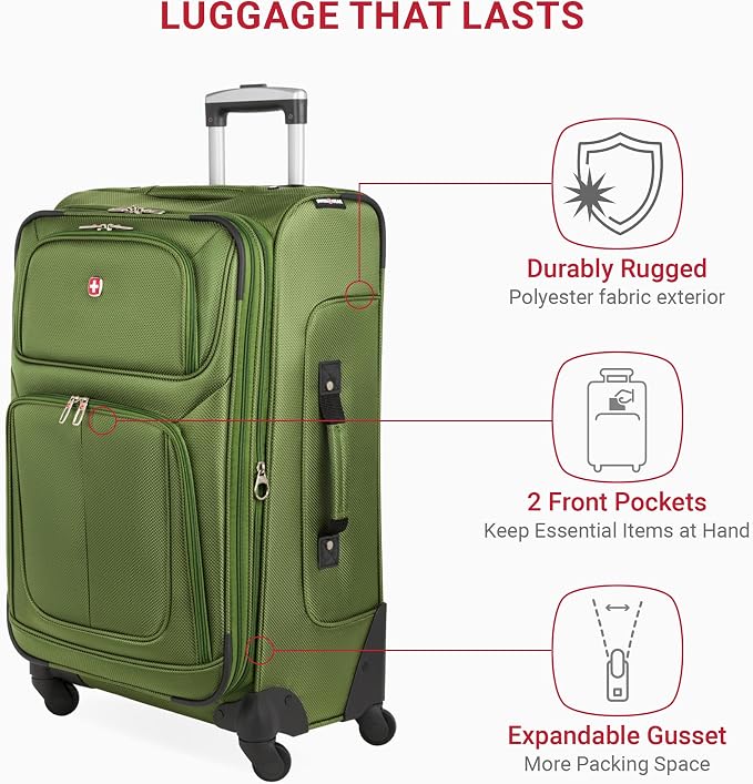 SwissGear Sion Softside Expandable Luggage, 2-Piece Set - Image 3