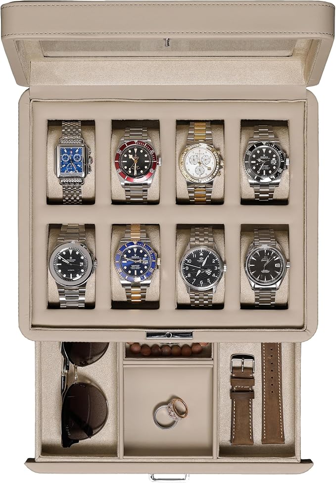 ROTHWELL 8 Slot Leather Watch Box by RothwellSanFrancisco