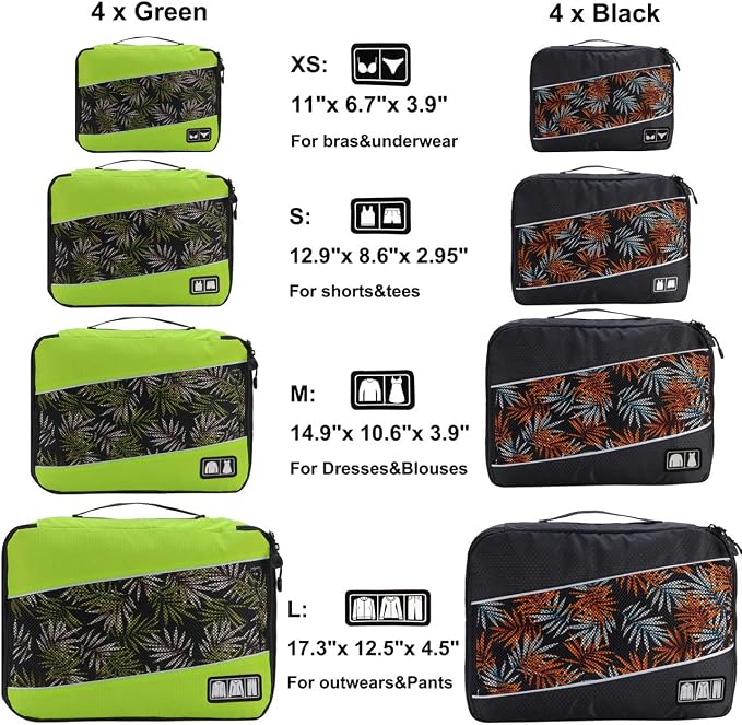 Packing Cubes Luggage Bags Organizer Durable Travel Accessories - Image 2
