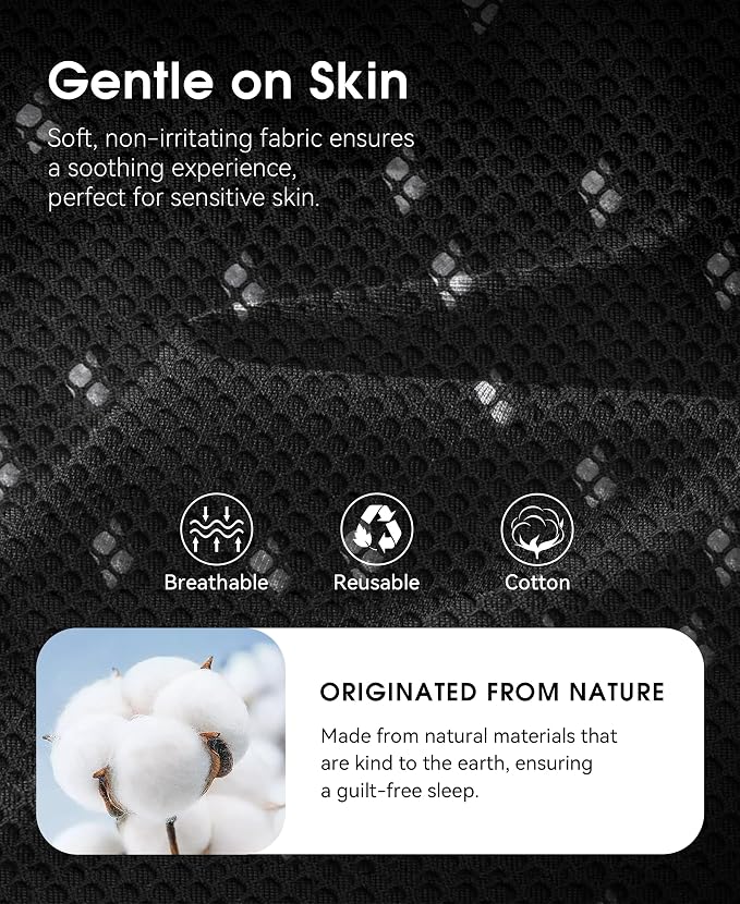 MUSICOZY Sleep Headphones Breathable Sleep Mask Bluetooth 5.4 Wireless - Image 3