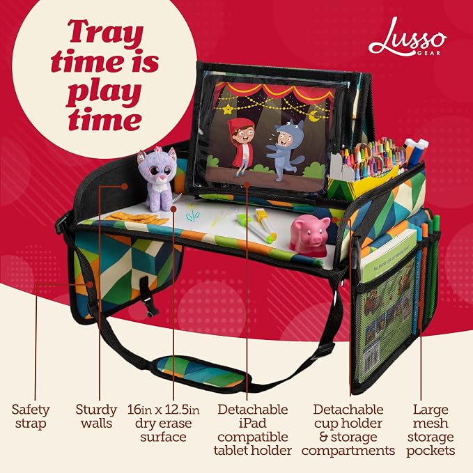 Lusso Gear Kids Travel Tray for Toddlers & Kids - Image 3