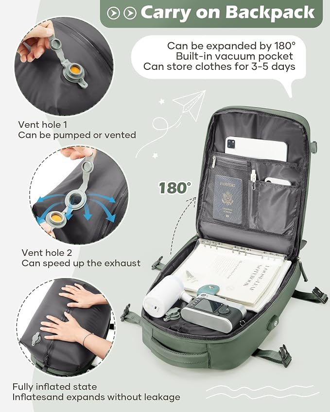 Vacuum Backpack Travel Laptop Backpacks - Image 3