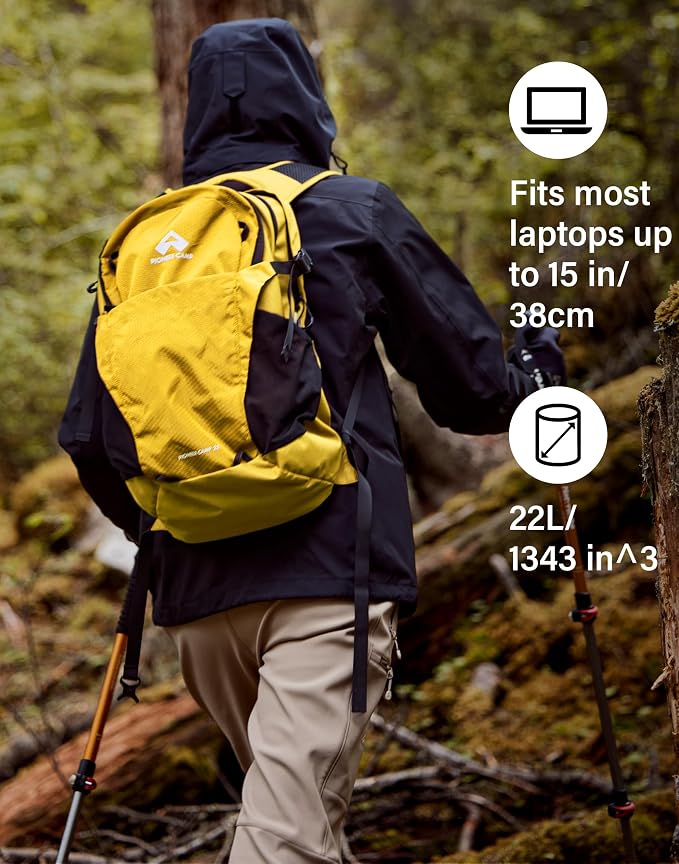 Pioneer Camp Hiking Backpack 22L Small Hiking Hydration Gear Lightweight - Image 7