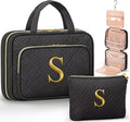 Personalized Gifts for Women, Initial Toiletry Bag Hanging Travel Organizer & by Qinline