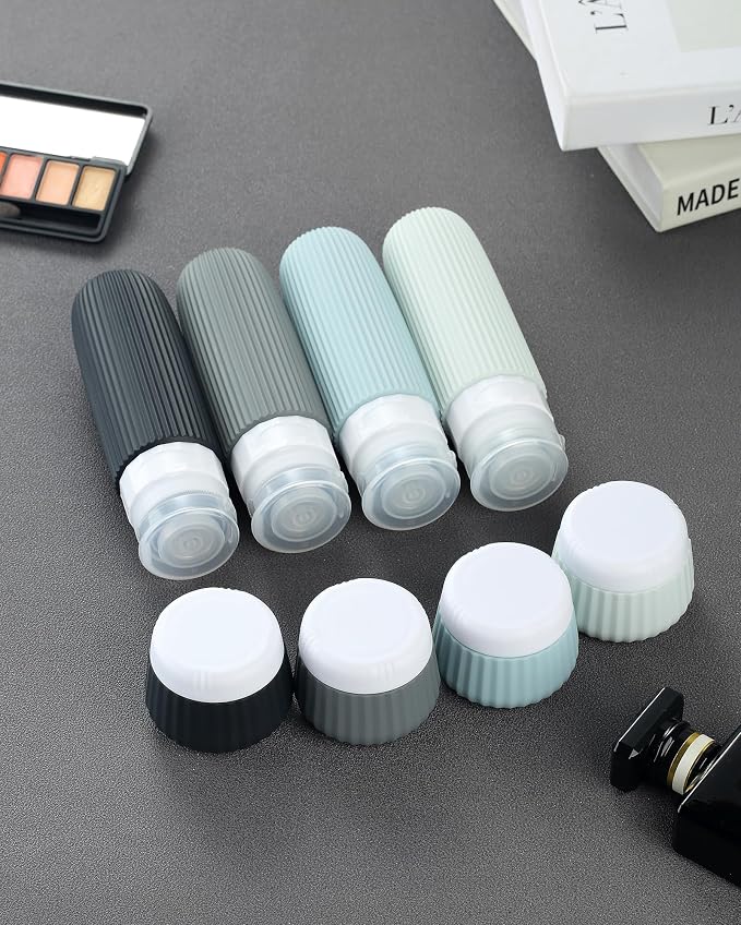 Travel Bottles - 8 Pack, TSA Approved Travel Size Toiletries, Leak Proof - Image 4