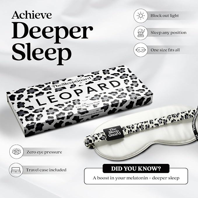 Pure Silk Sleep Mask Light Blocking Travel Essentials. Eye Masks - Image 3