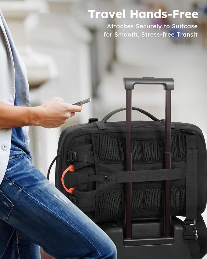 Tolaccea Travel Laptop Backpack, TSA Flight Approved Carry On Travel Duffel - Image 9